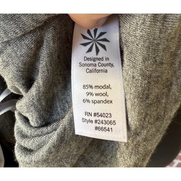 NWT Athleta Solstice Tee Dress - gray - rouched sides - womens size S - Picture 2 of 10